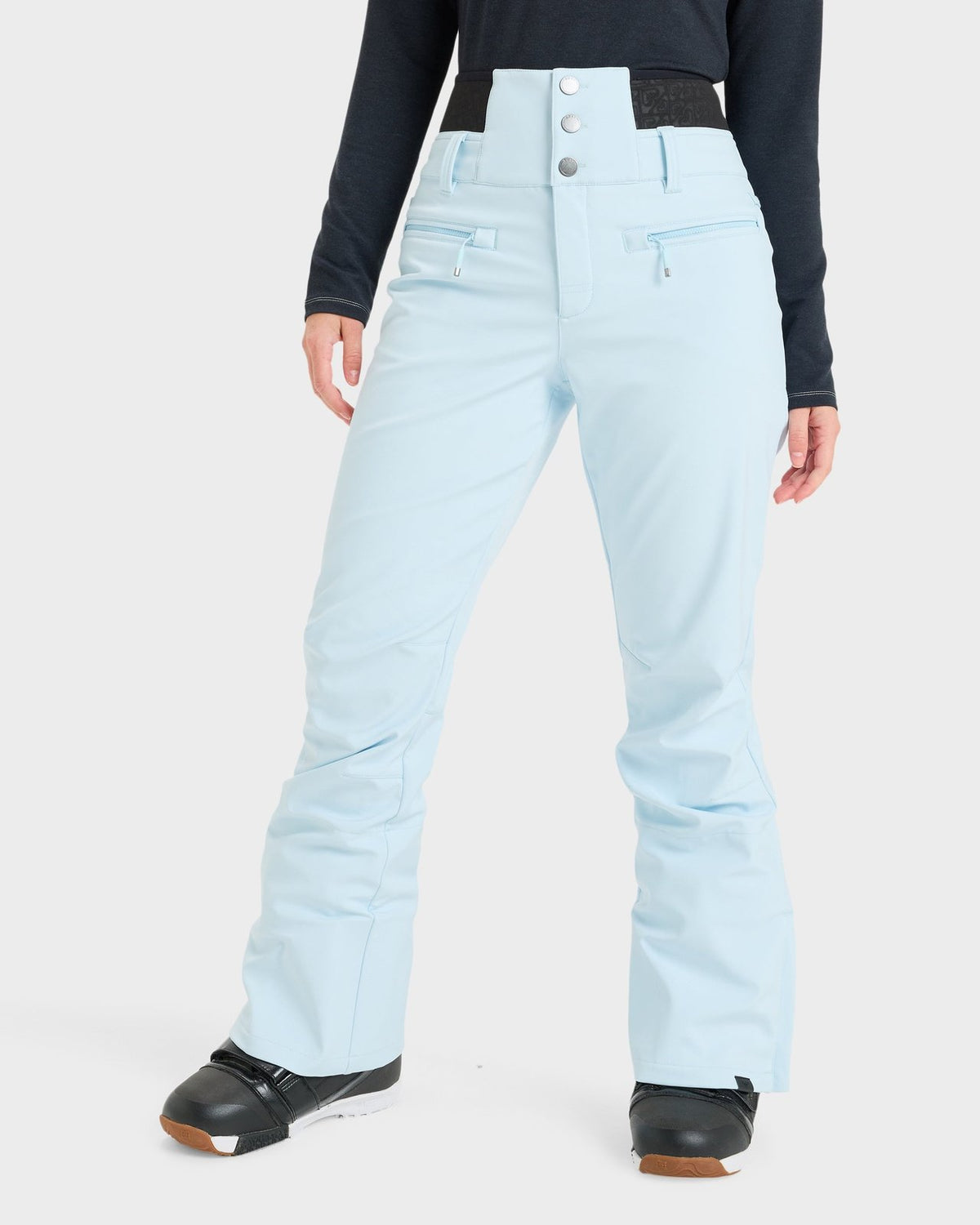 Womens Rising High Snowboard Pants Ice Blue - Image 1