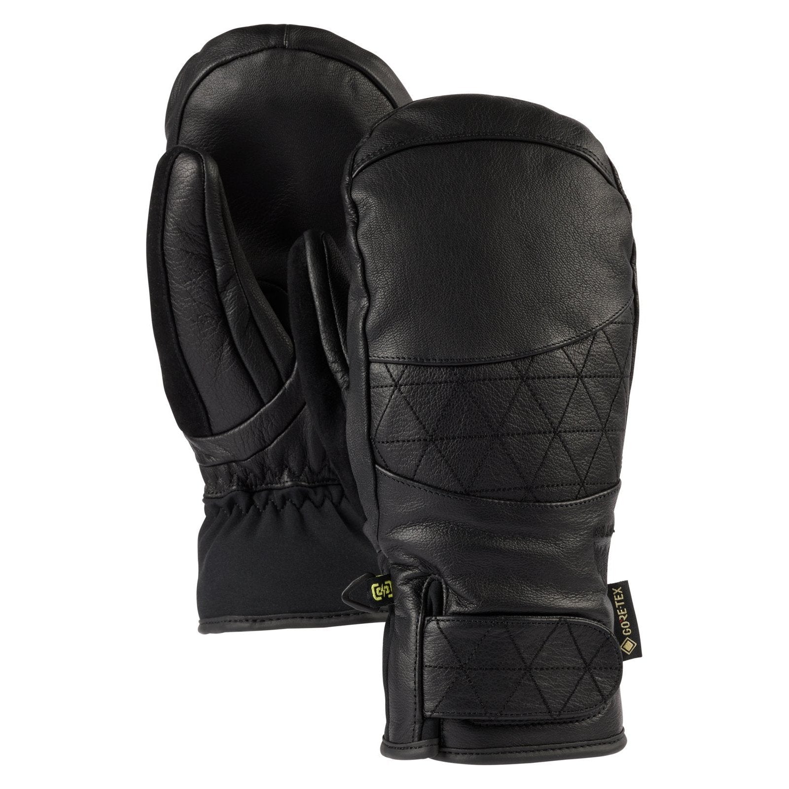 Womens Gondy Gore-Tex Leather Mittens True Black - Image 1