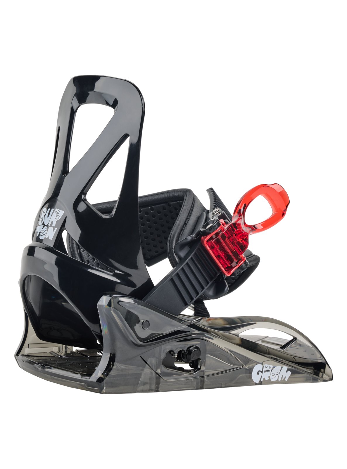Kids Grom Disc Snowboard Bindings Black - Image 1