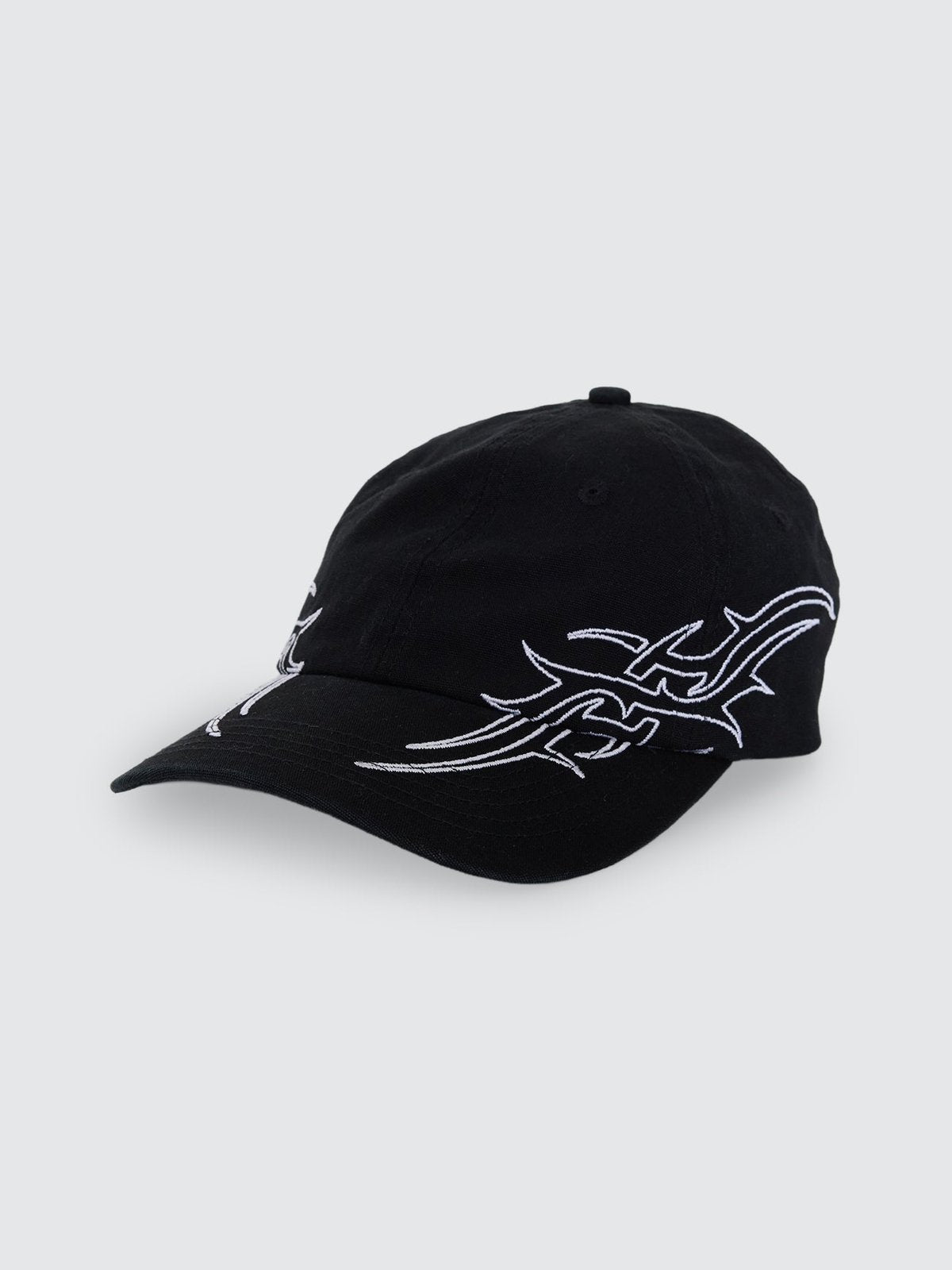 Pitted 6 Panel Hat Black - Image 1