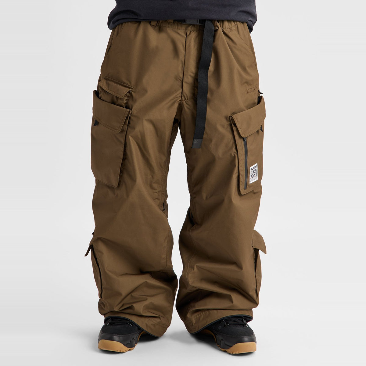 Mens 2L Baggy Cargo Pants Earth Ship Brown - Image 1