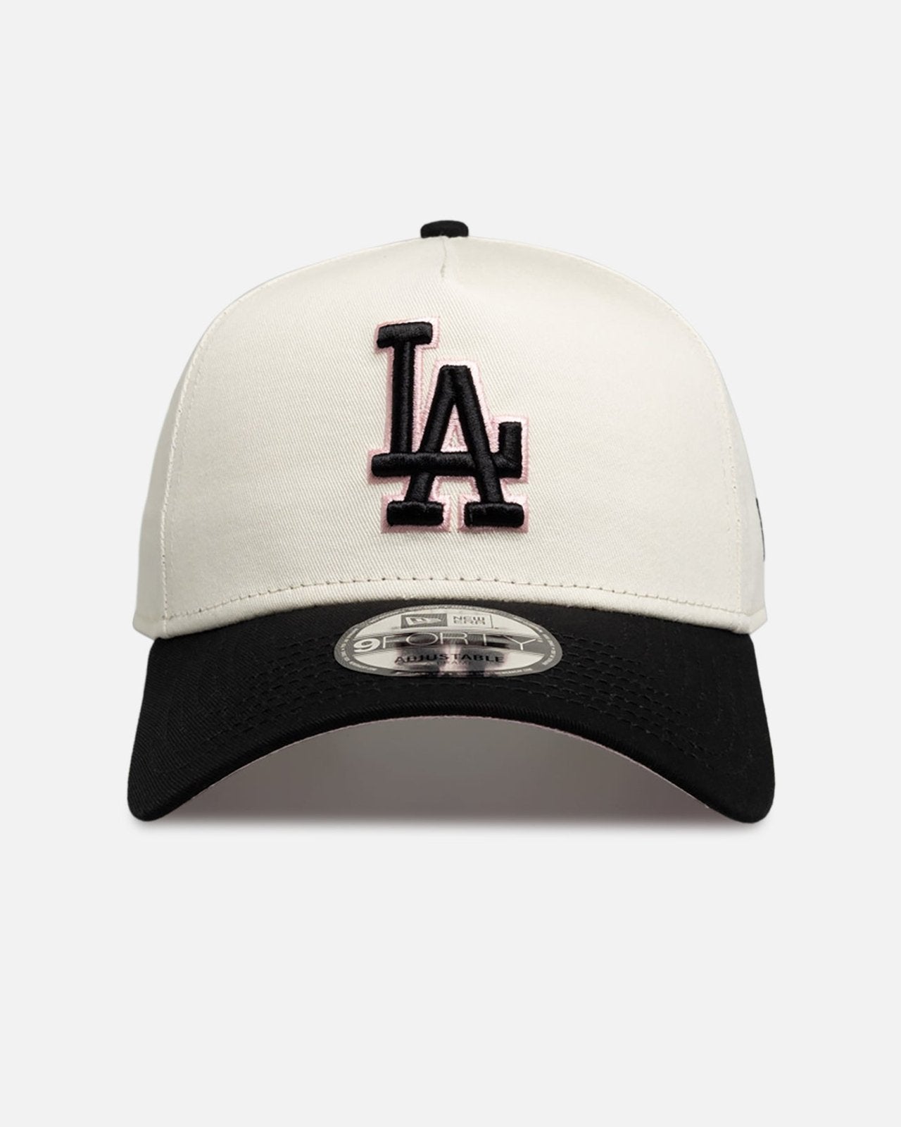 Los Angeles Dodgers 9FORTY A-Frame Snapback - Chrome Black Pink - Image 1