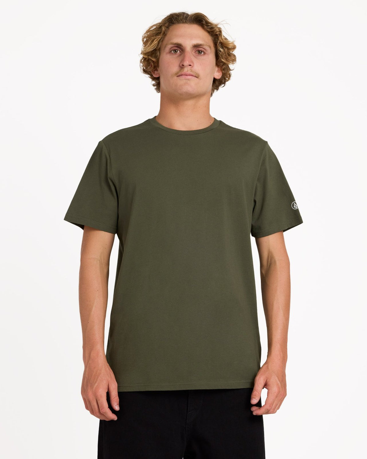 Aus Solid Short Sleeve Tee Squadron Green - Image 1