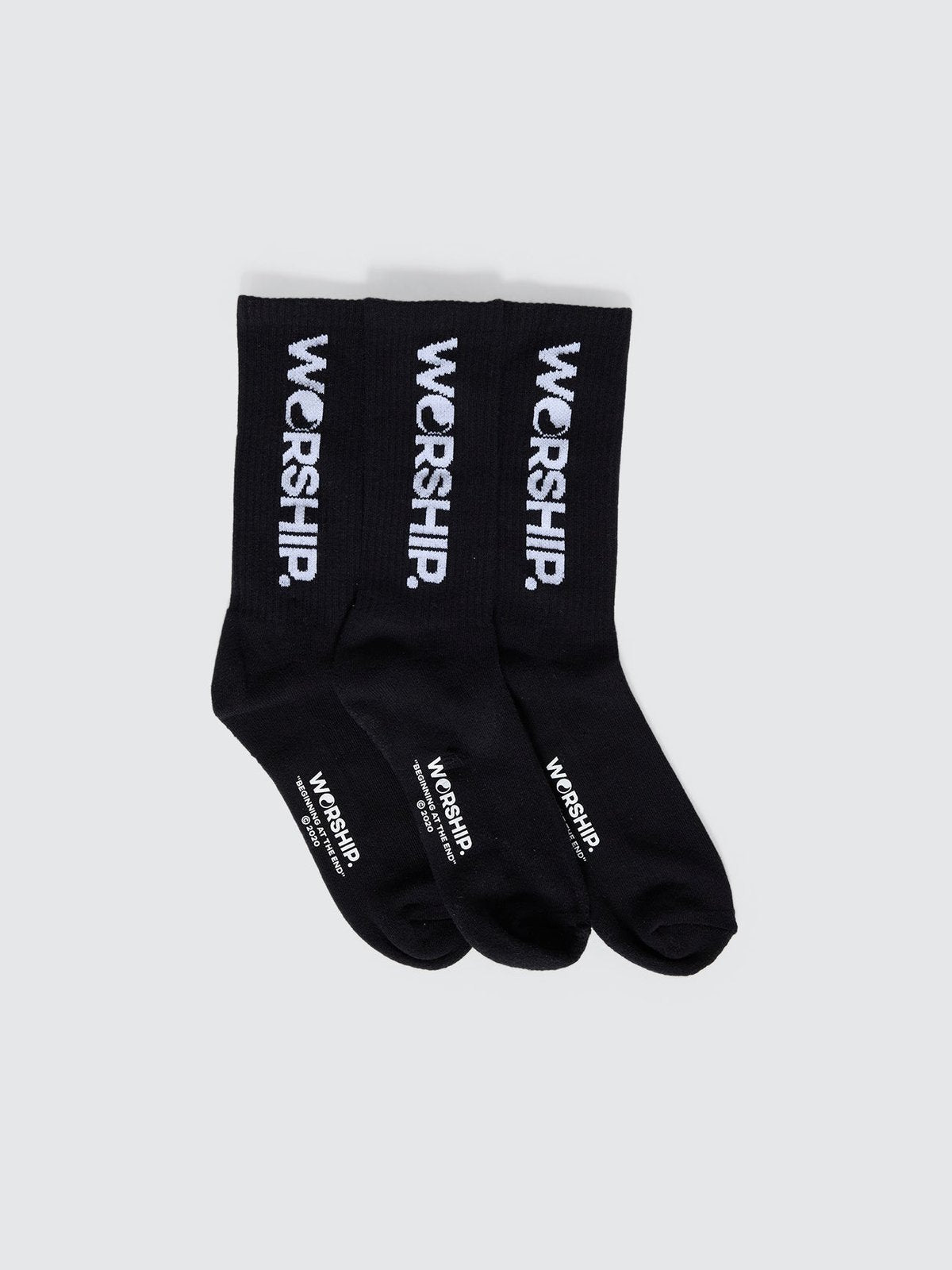 Core Socks 3 Pack Black - Image 1