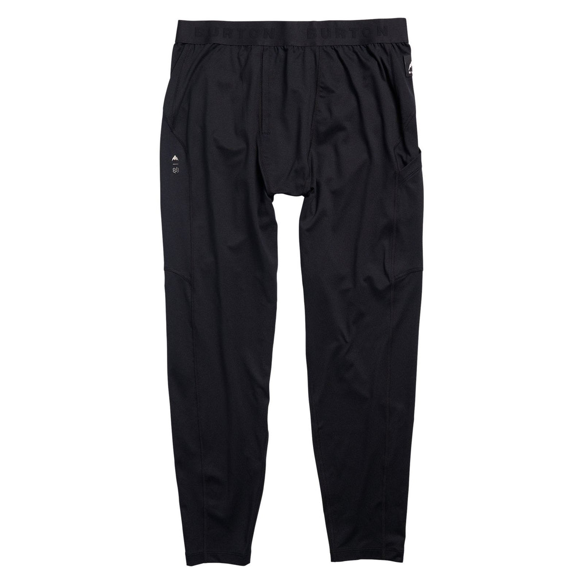 Mens Synthetic Midweight Base Layer Pants True Black - Image 1