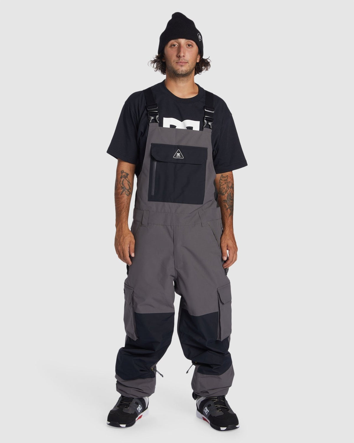 Mens Brigade 30K Bib Snow Pants Magnet - Image 1