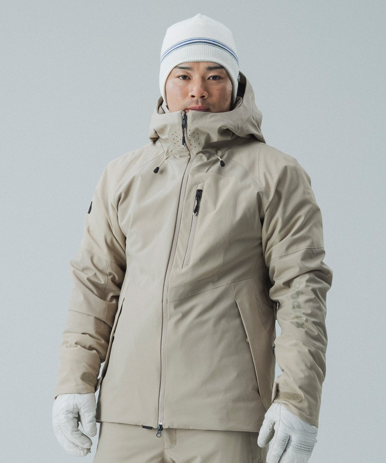 Mens Masters Jacket Beige - Image 1