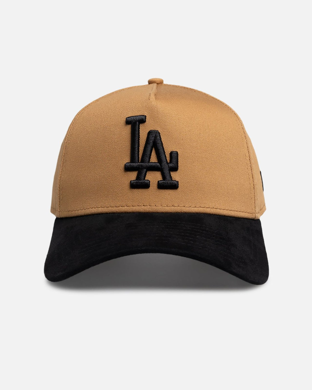 Los Angeles Dodgers 9FORTY A-Frame Snapback - Wheat Black Suede - Image 1