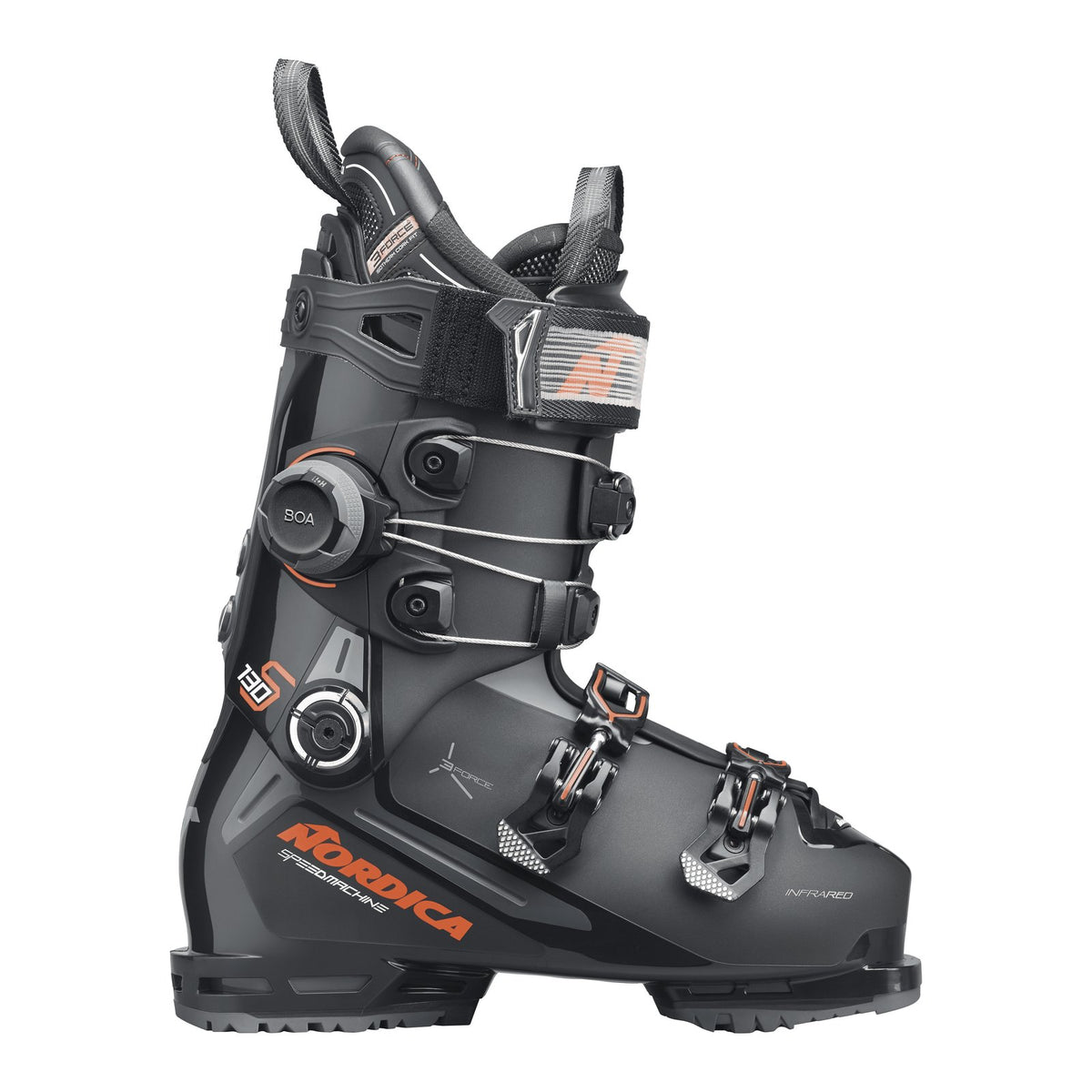 Speedmachine 3 130 S BOA Cuff Black / Anthracite / Red - Image 1