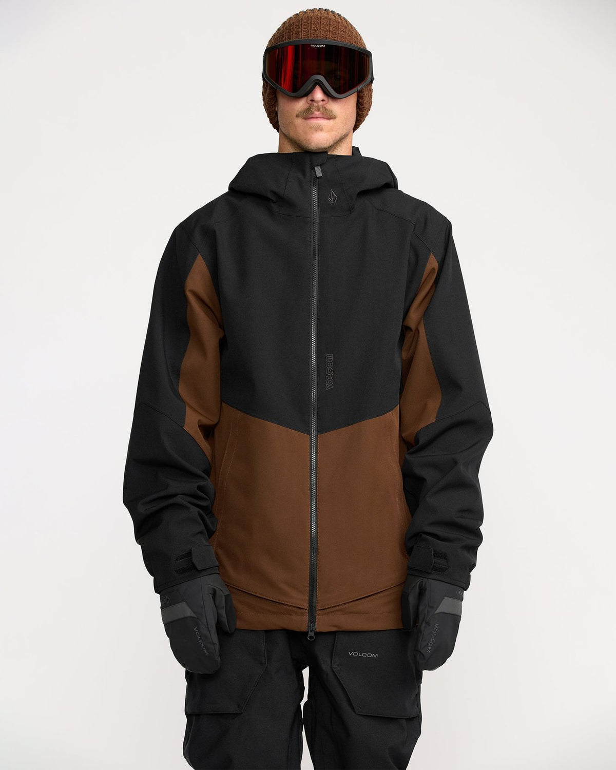 Mens Brighton Full Zip Jacket Brown - Image 1