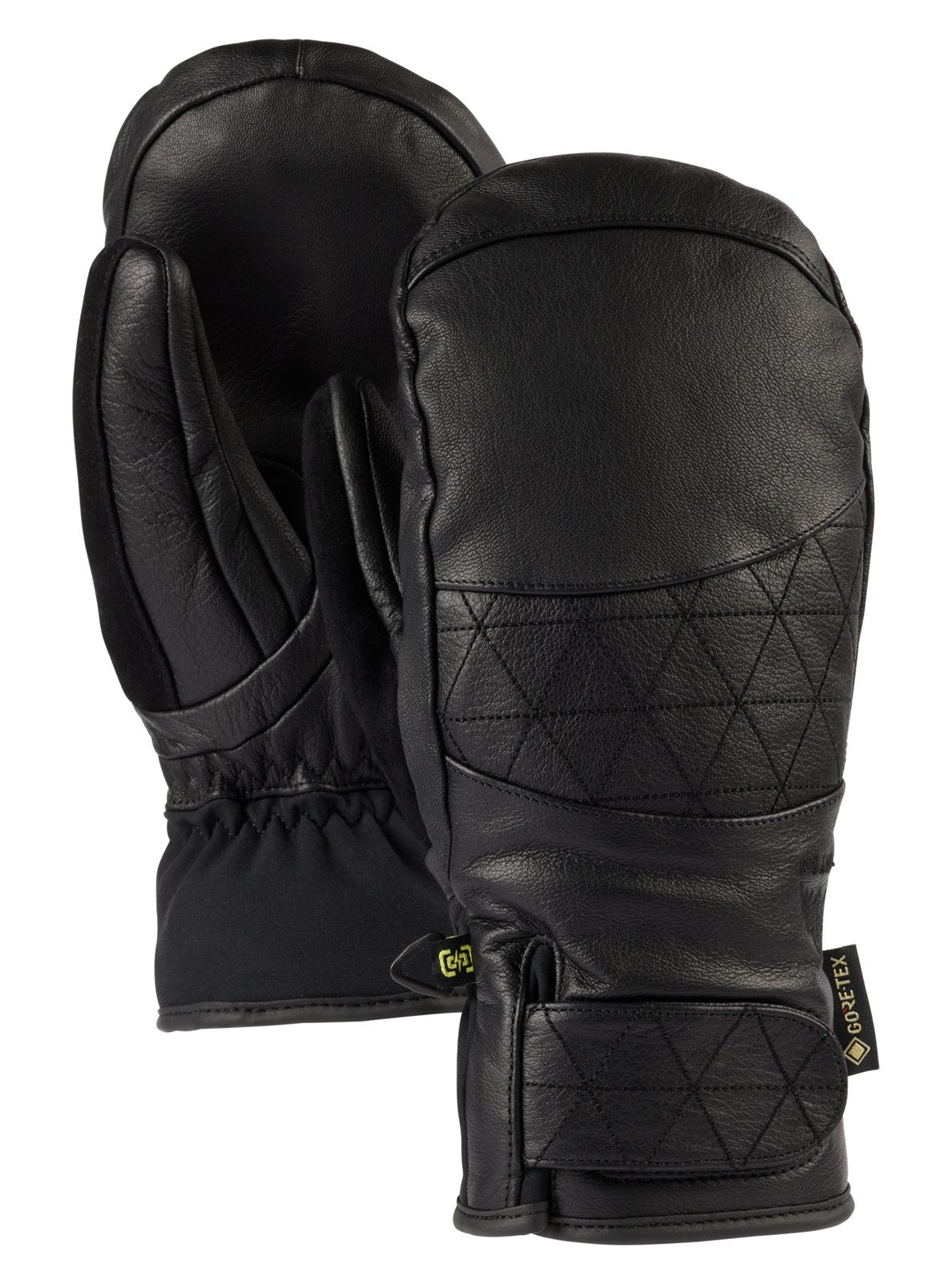 Womens Gondy Gore-Tex Leather Mittens True Black - Image 1