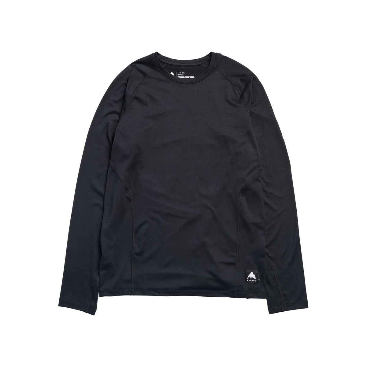 Mens Synthetic Midweight Base Layer Crew True Black - Image 1
