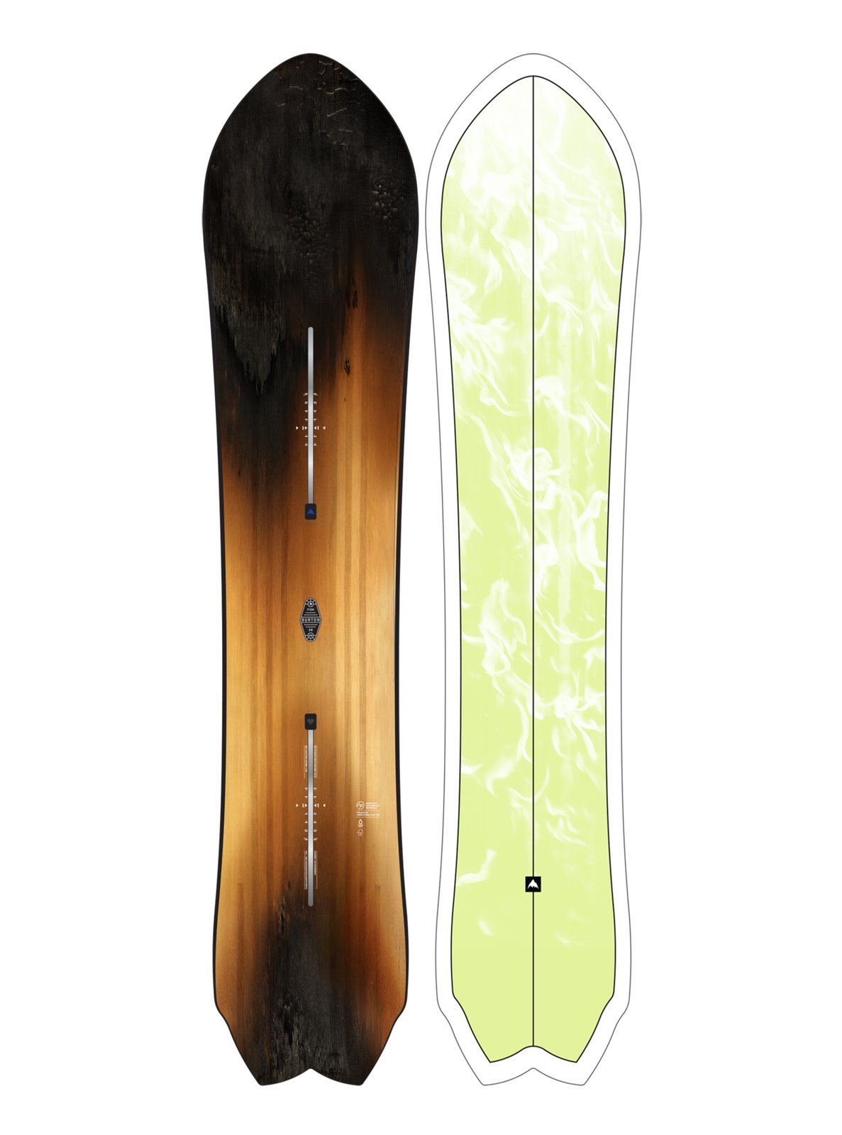 3D Fish Directional Flat Top Snowboard Graphic - Image 1