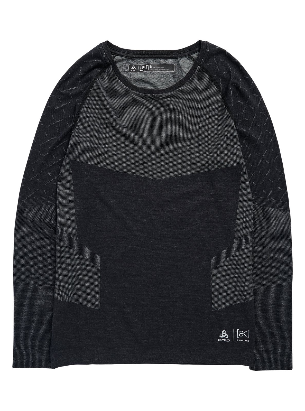 Mens [Ak] Slokar Crewneck Fleece True Black/Gray Cloud - Image 1