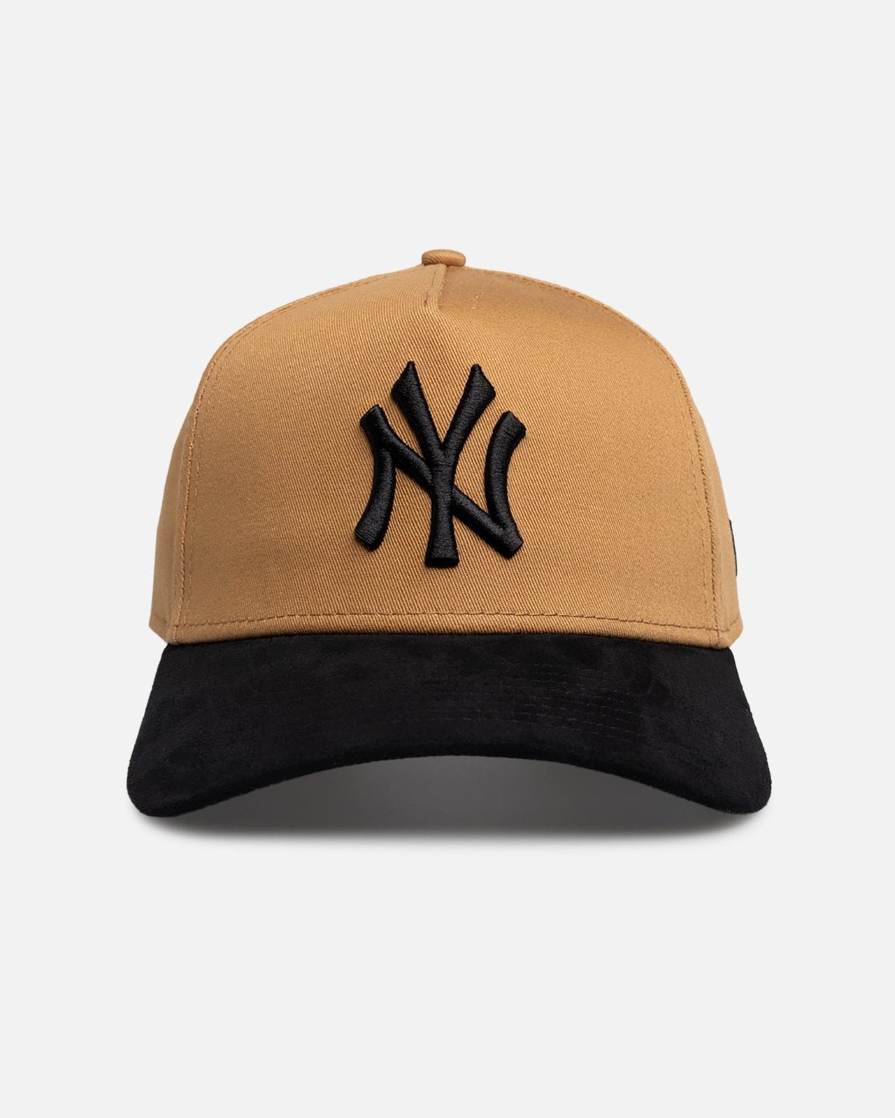 New York Yankees 9FORTY A-Frame Snapback - Wheat Black Suede - Image 1