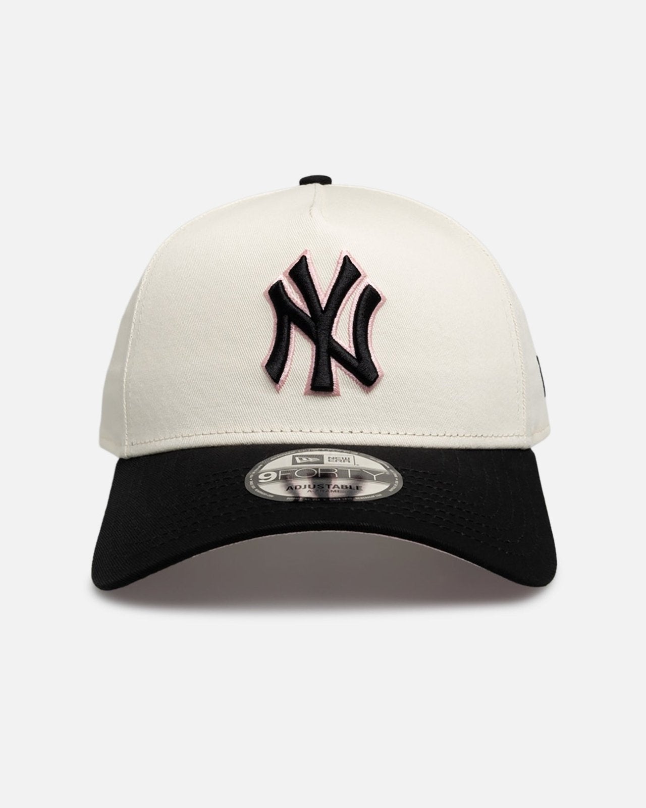 New York Yankees 9FORTY A-Frame Snapback - Chrome Black Pink - Image 1