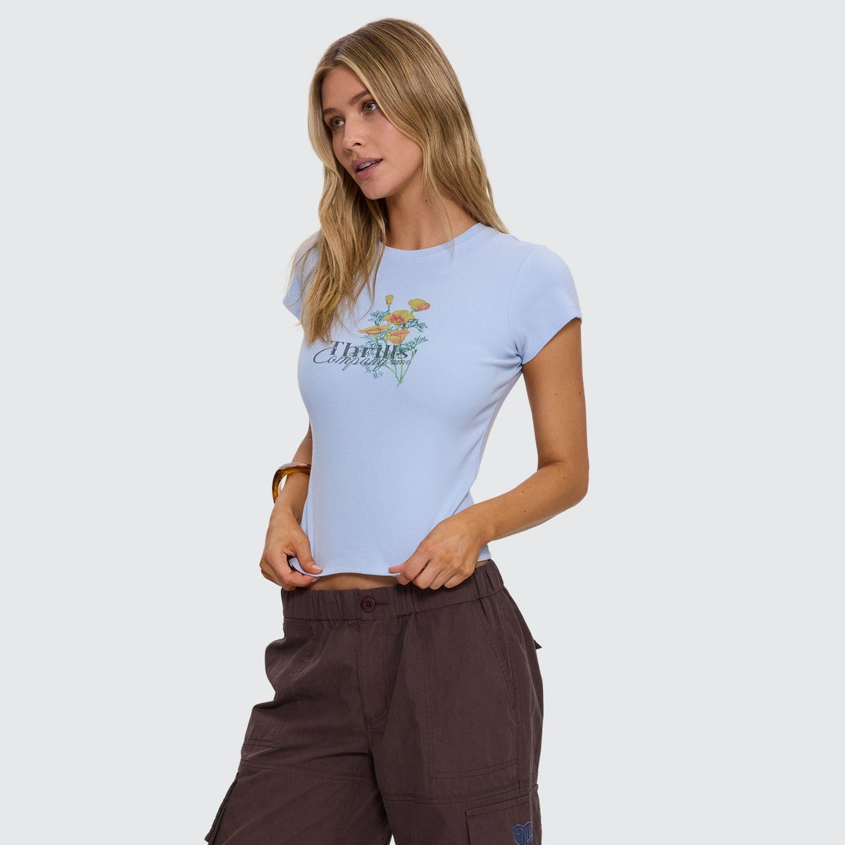 Flowers Of Tomorrow Tee Placid Blue - Image 2