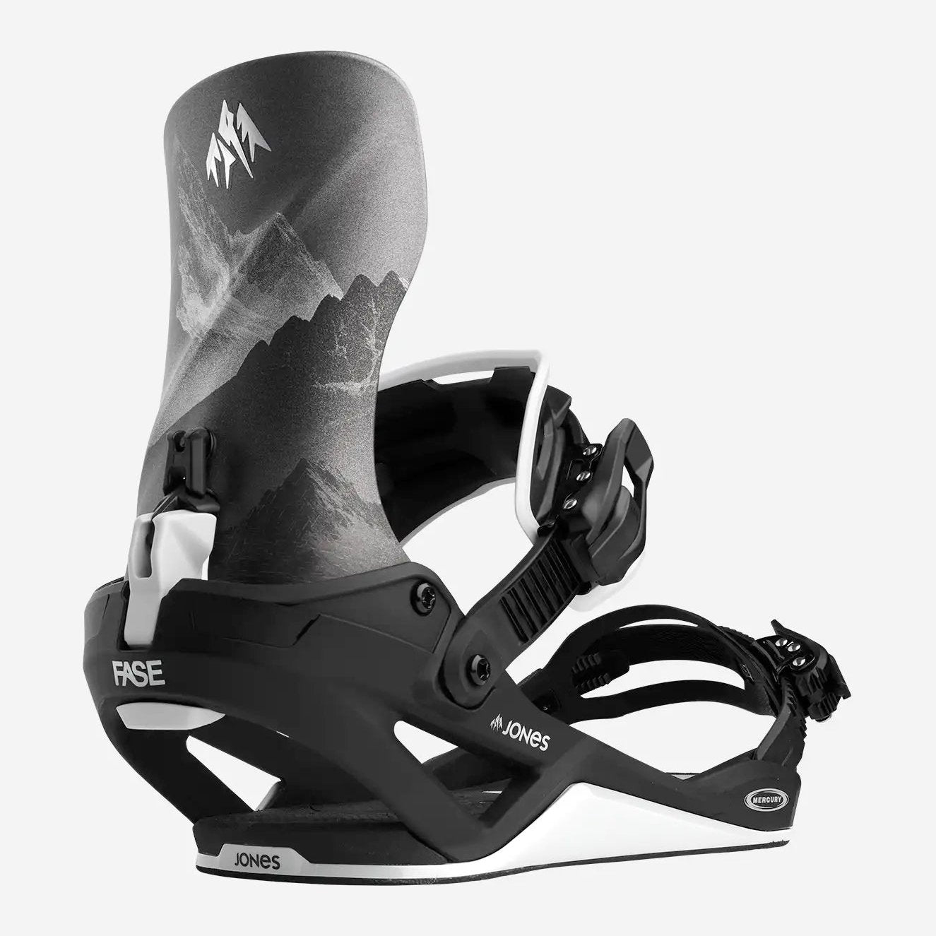 Mens Mercury FASE Snowboard Bindings Black / Silver - Image 2