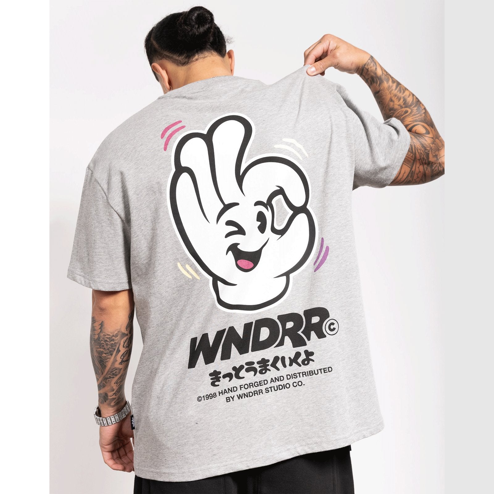 I'm Sure Box Fit Tee Grey Marle - Image 2