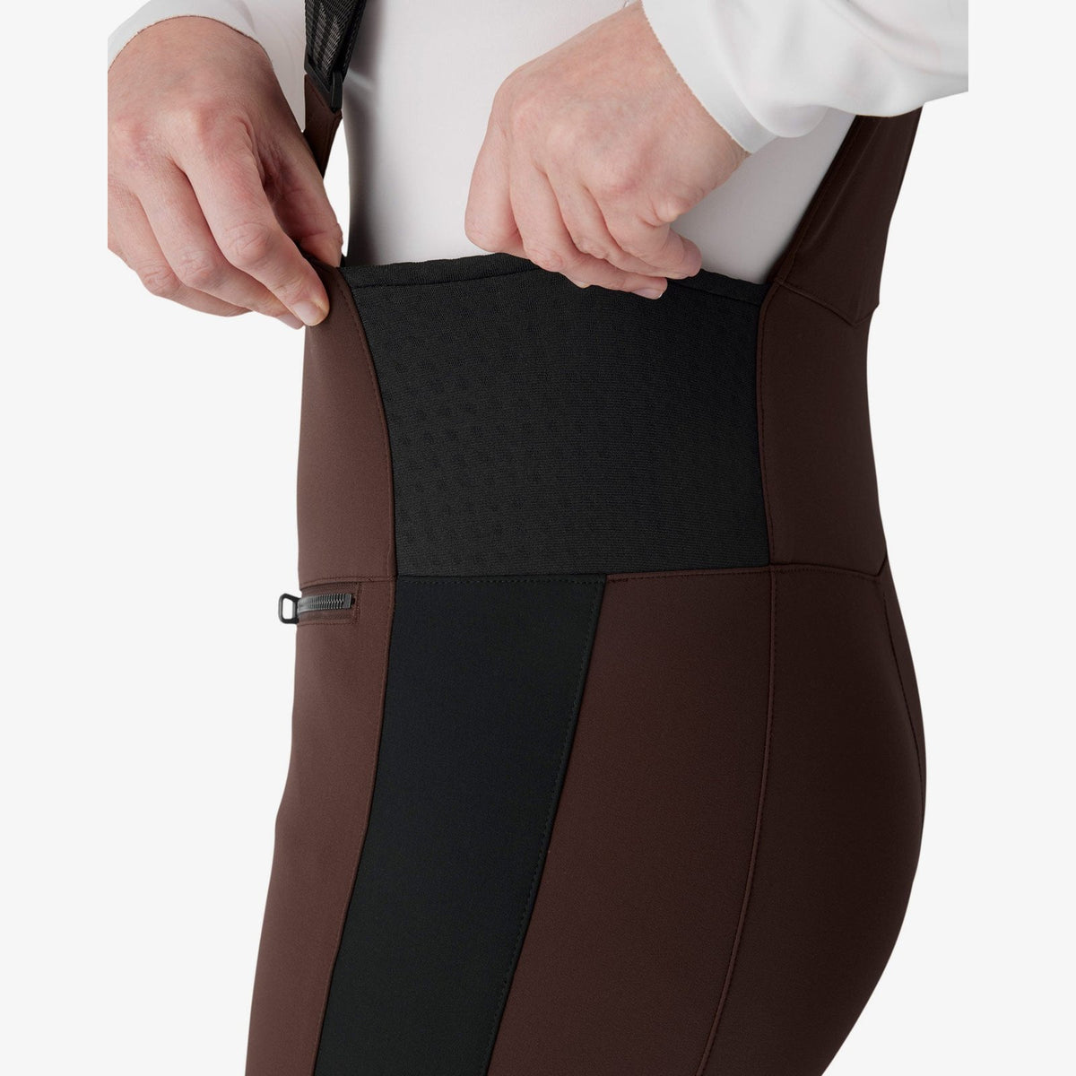 Womens Strutt Softshell Bib Pants Mocha - Image 2