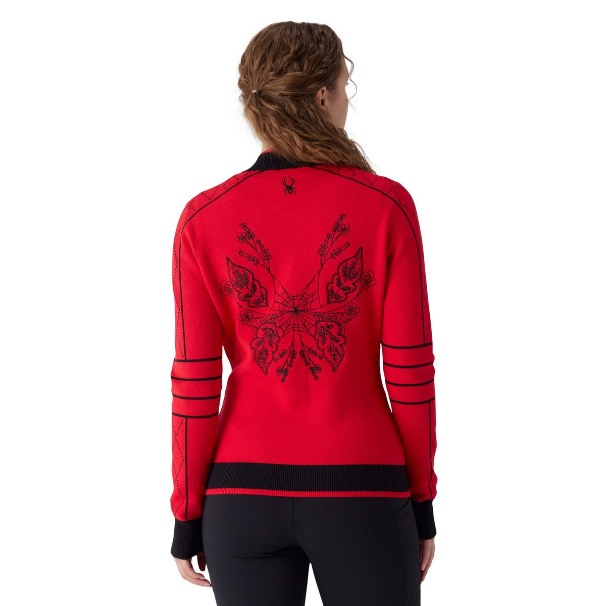 Womens Spritz Ski Sweater Spyder Red - Image 2