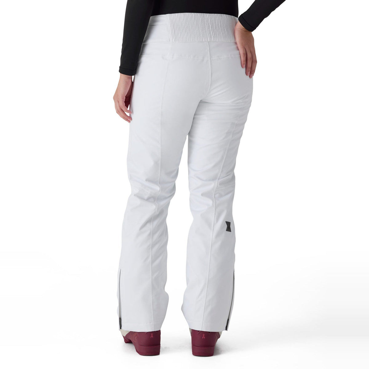 Womens Winner Regular Leg Pants White - Image 2