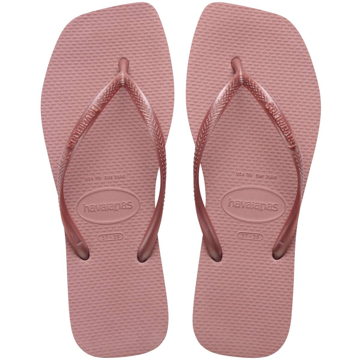 Slim Square Toe Thongs Purple Clay - Image 2