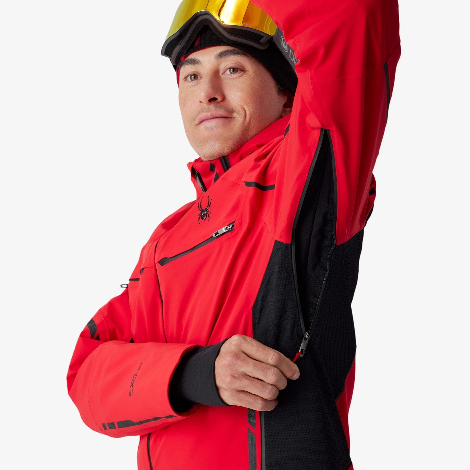 Mens Monterosa Jacket Spyder Red - Image 2