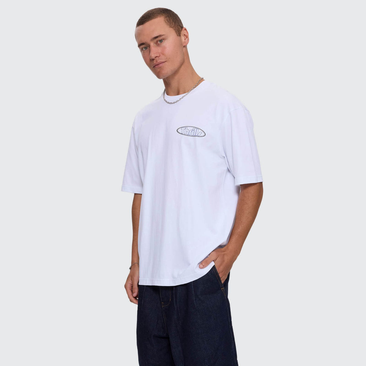 Val For The Win Oversize Fit Tee White - Image 2