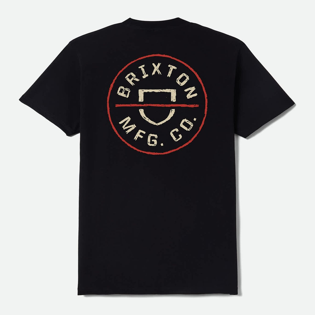 Crest II Standard T-Shirt Black / Ivory / Brick Red - Image 2