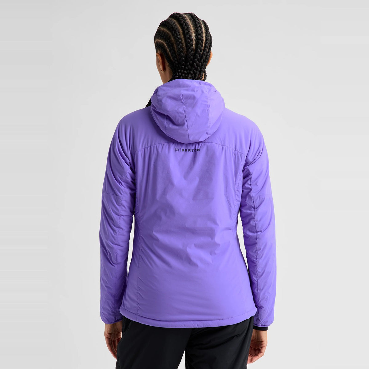 Womens [Ak] Helium Hooded Stretch Insulated Jacket True Black - Image 11