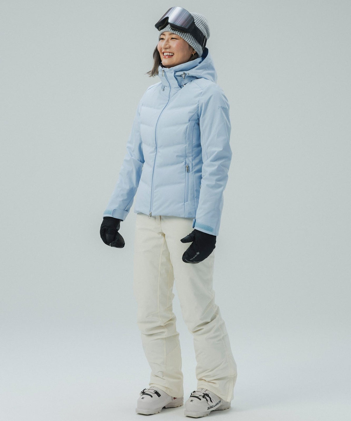 Womens Seamless Down Jacket Ice Blue - Image 20
