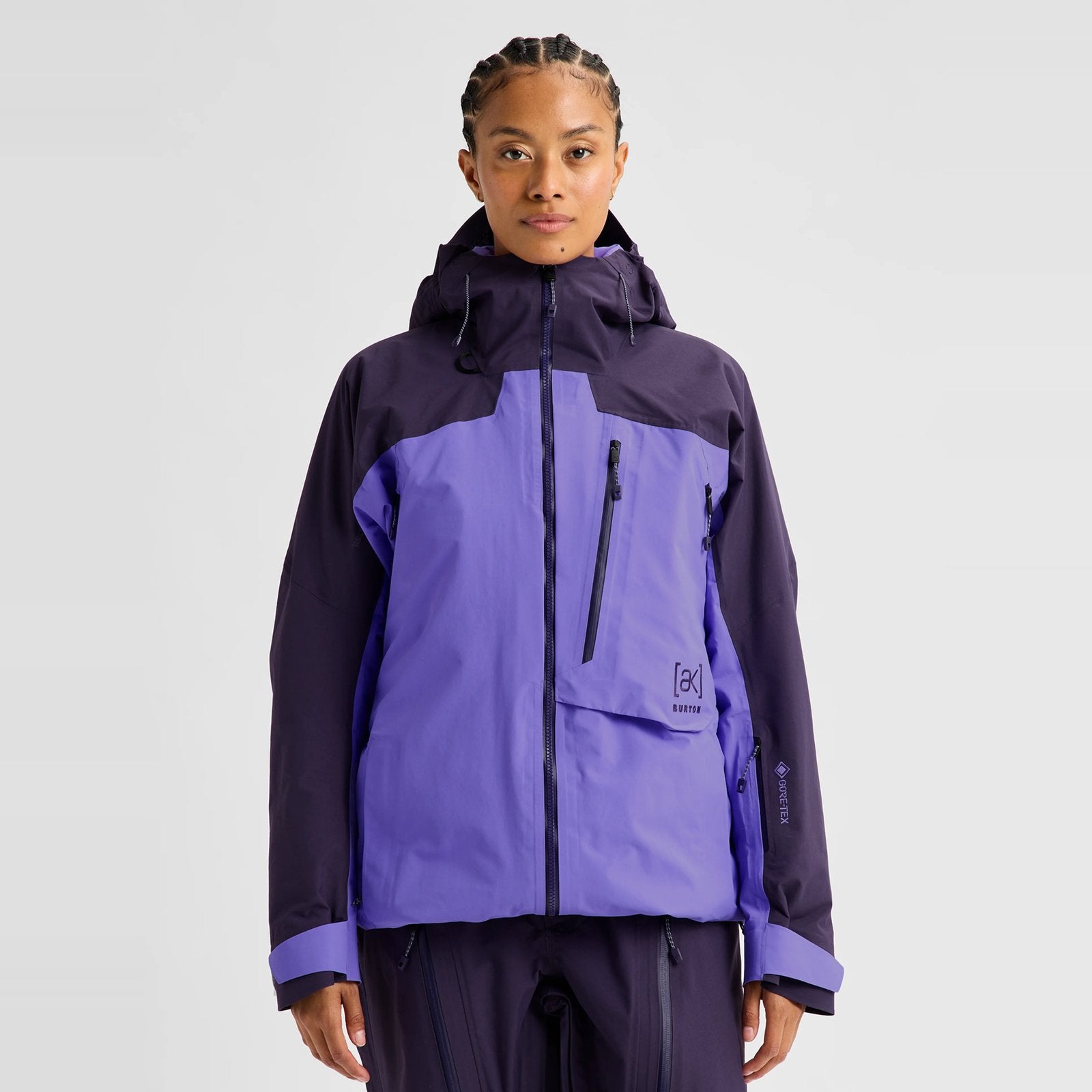 Womens [Ak] Cyclic Gore-Tex 2L Jacket Nightshade Purple / Purple Voltage - Image 20