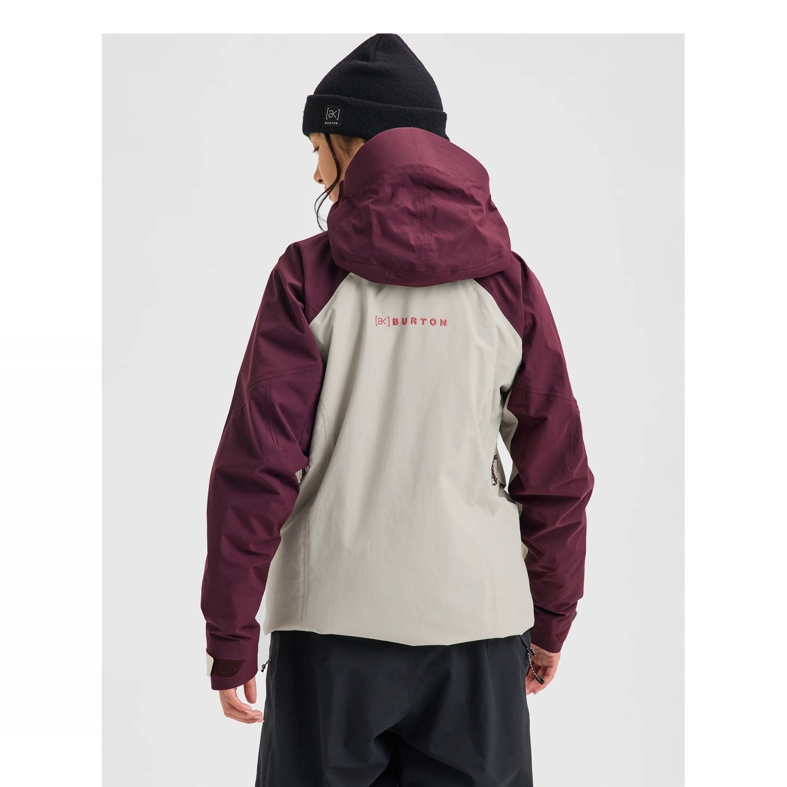 Womens [Ak] Swash Synthetic Insulated Gore-Tex 2L Jacket Rum Raisin / Chinchilla Gray - Image 21