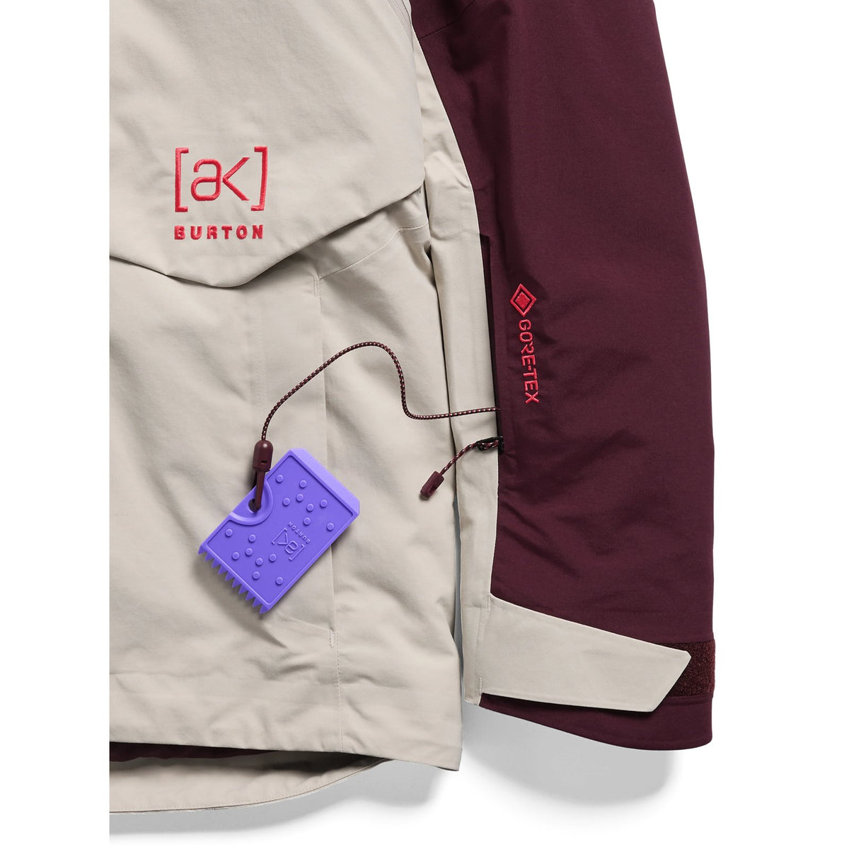 Womens [Ak] Swash Synthetic Insulated Gore-Tex 2L Jacket Rum Raisin / Chinchilla Gray - Image 23