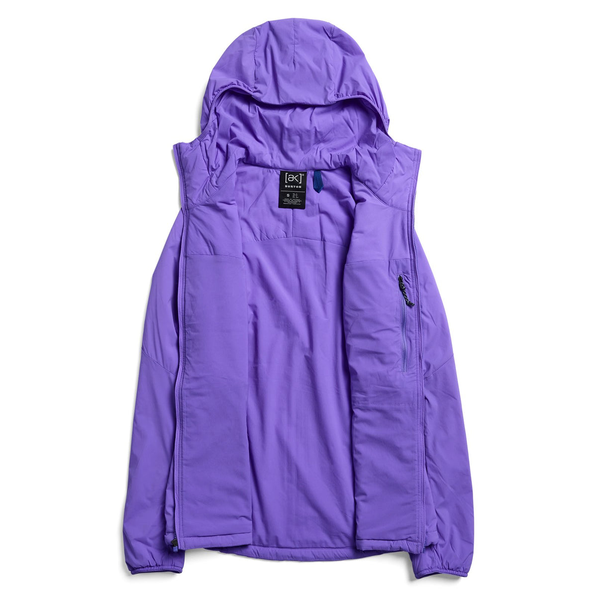 Womens [Ak] Helium Hooded Stretch Insulated Jacket True Black - Image 15