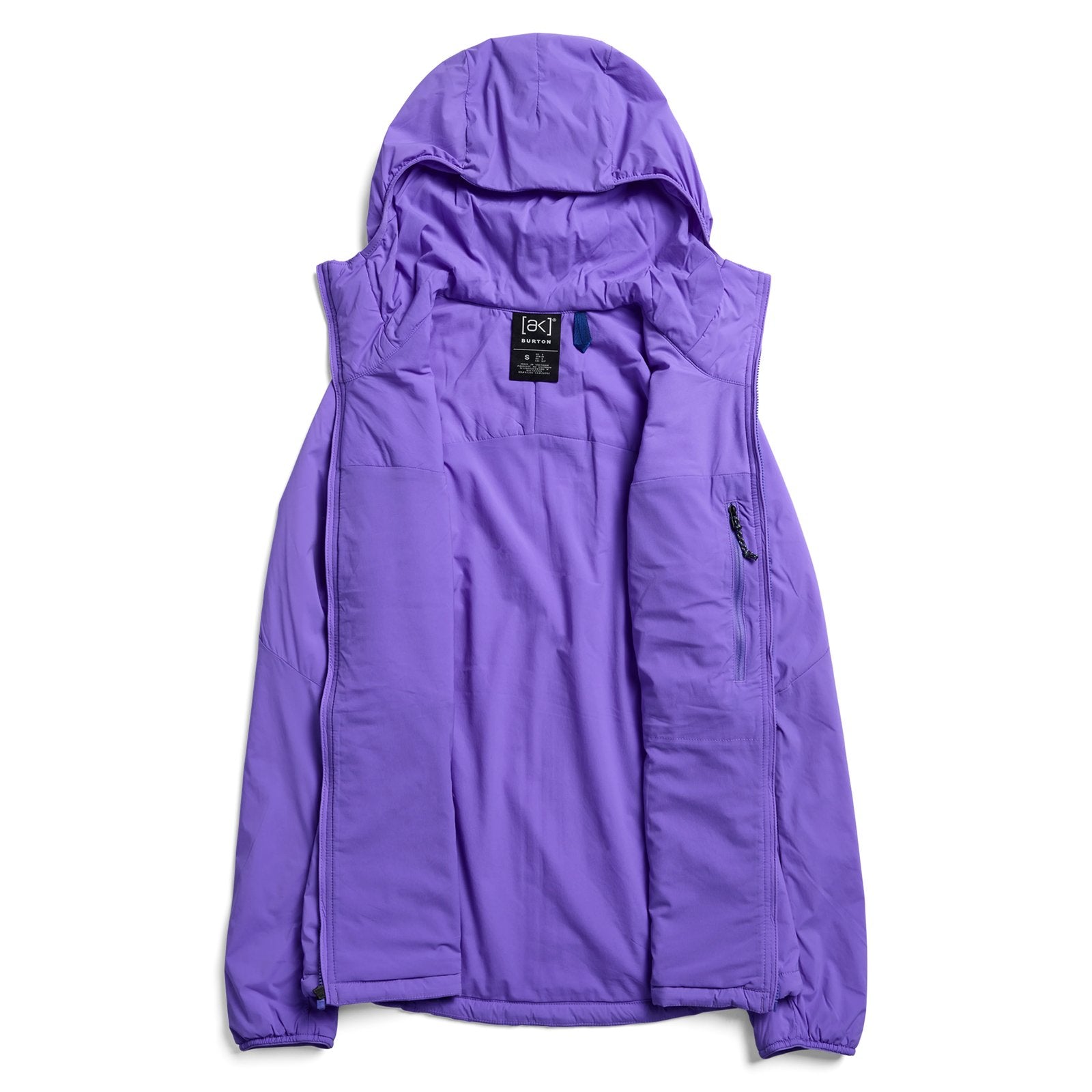 Womens [Ak] Helium Hooded Stretch Insulated Jacket True Black - Image 15