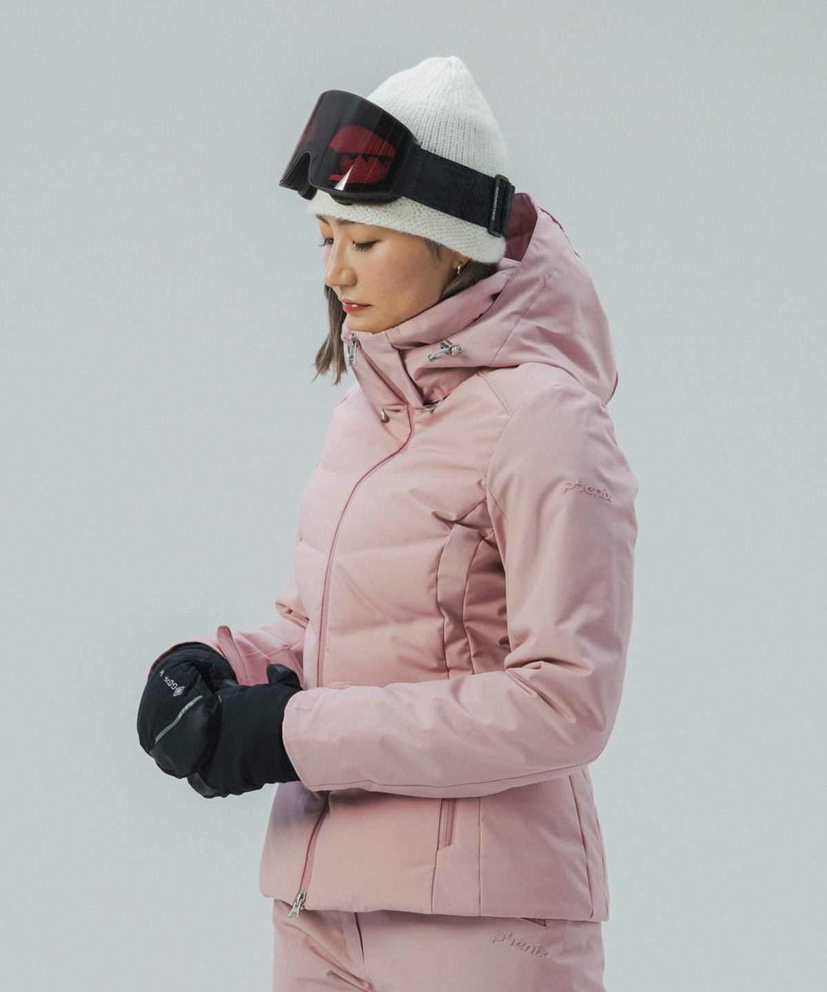 Womens Seamless Down Jacket Light Pink - Image 24