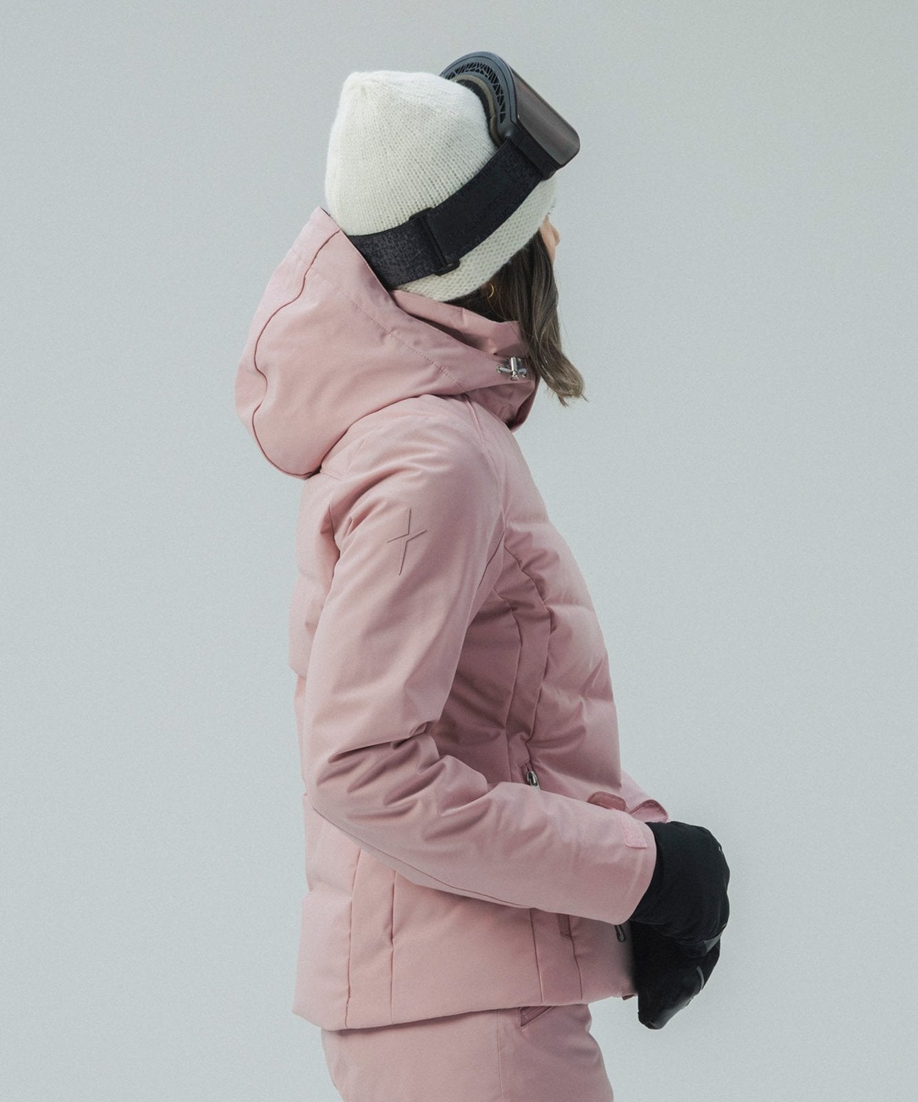 Womens Seamless Down Jacket Light Pink - Image 26