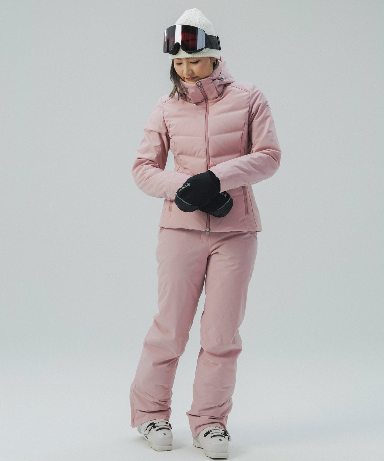 Womens Seamless Down Jacket Light Pink - Image 27