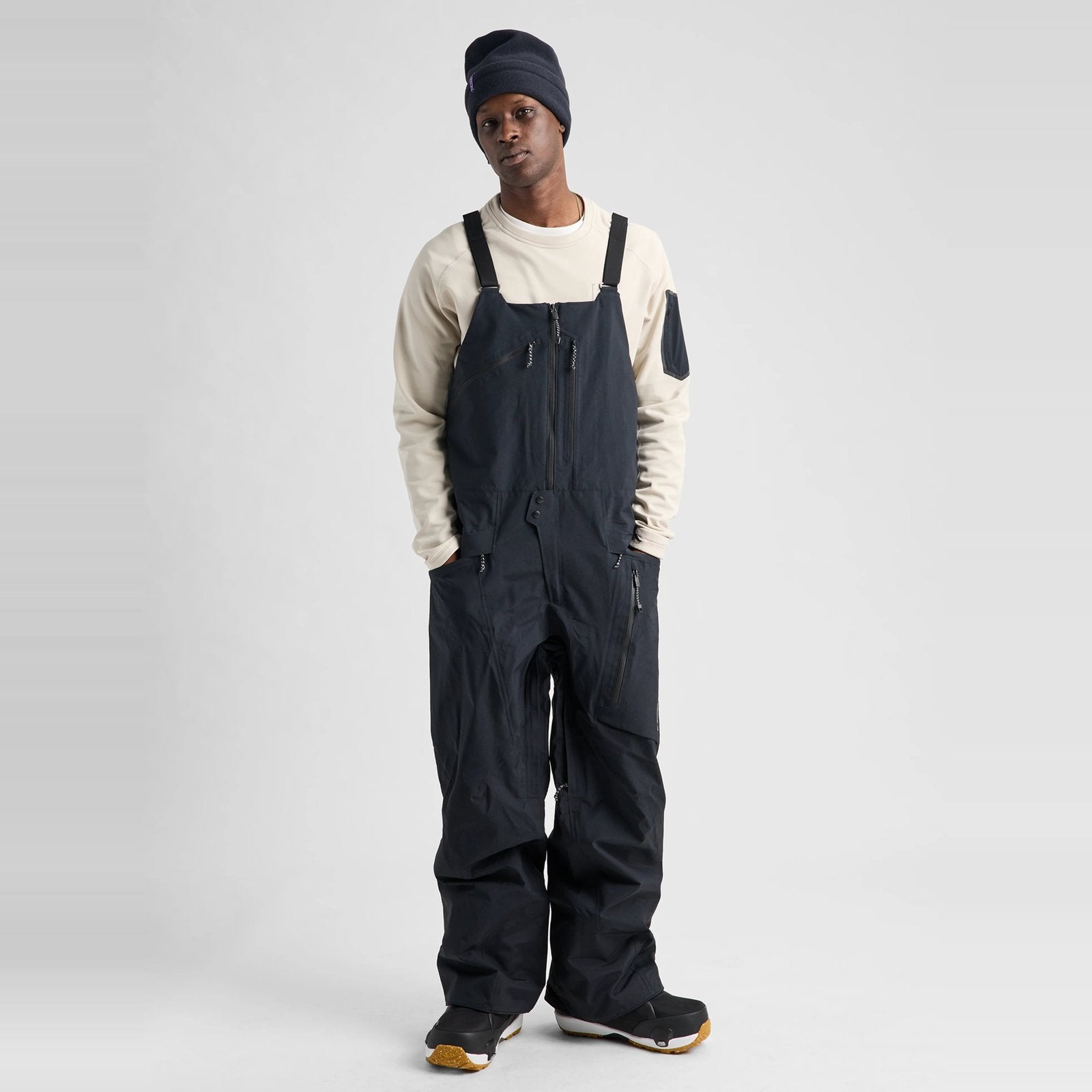 Mens [Ak] Cyclic Gore-Tex 2L Bib Pants True Black - Image 2