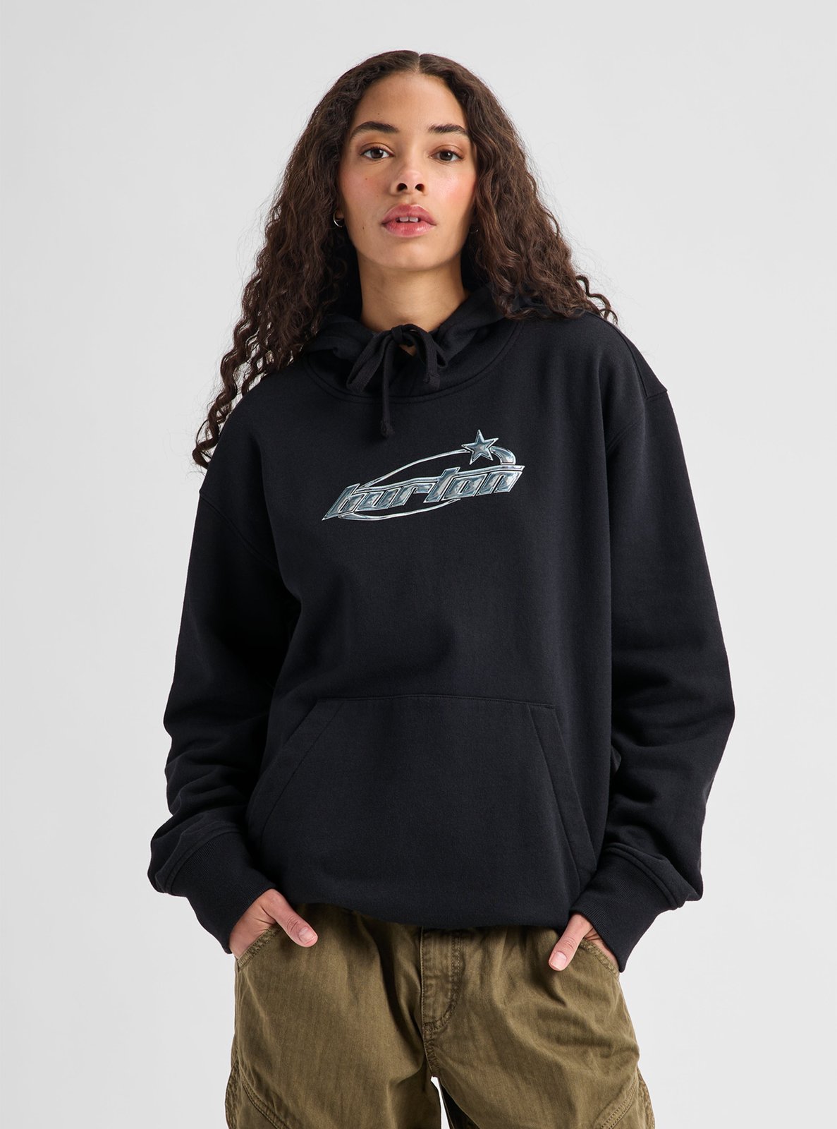 Blossom 27 Pullover Hoodie True Black - Image 2