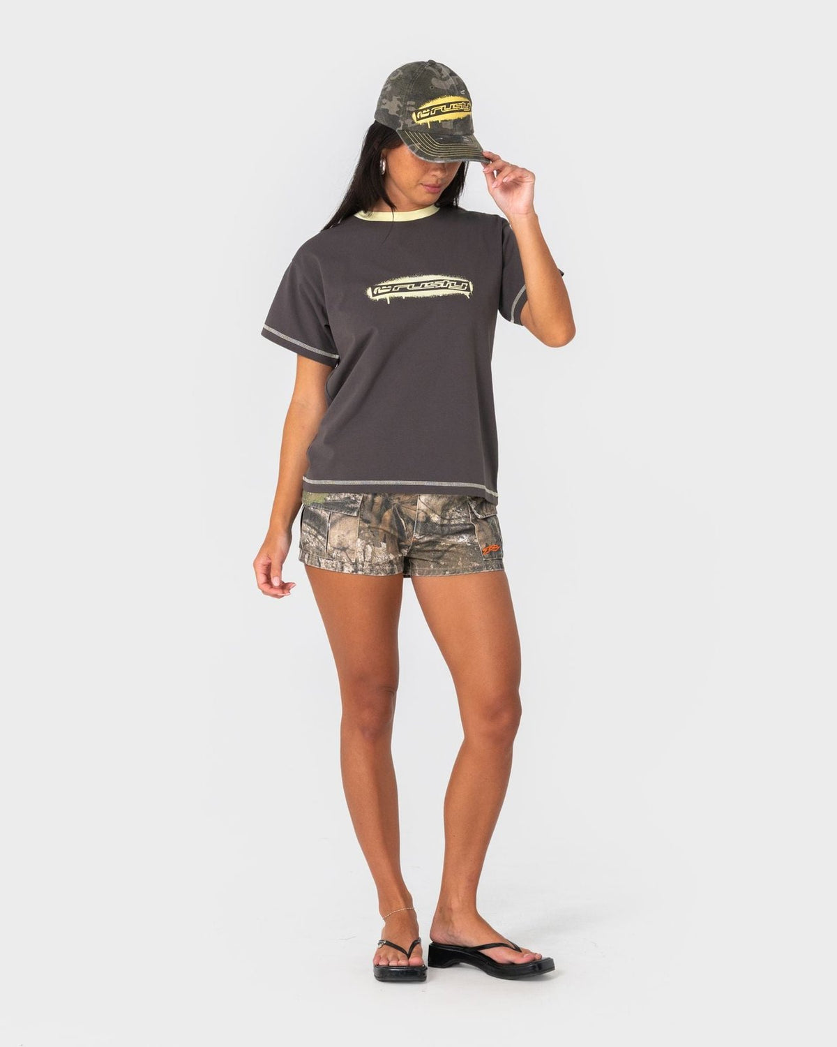Punked Camo Skate Cap Camo - Image 2