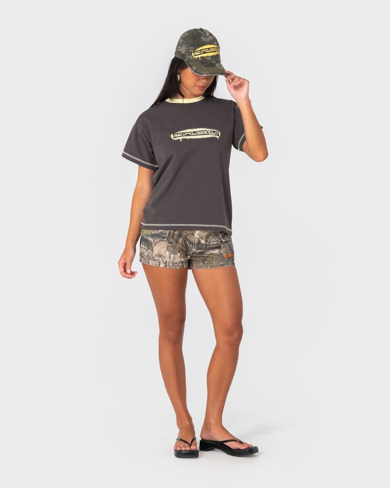 Punked Camo Skate Cap Camo - Image 2