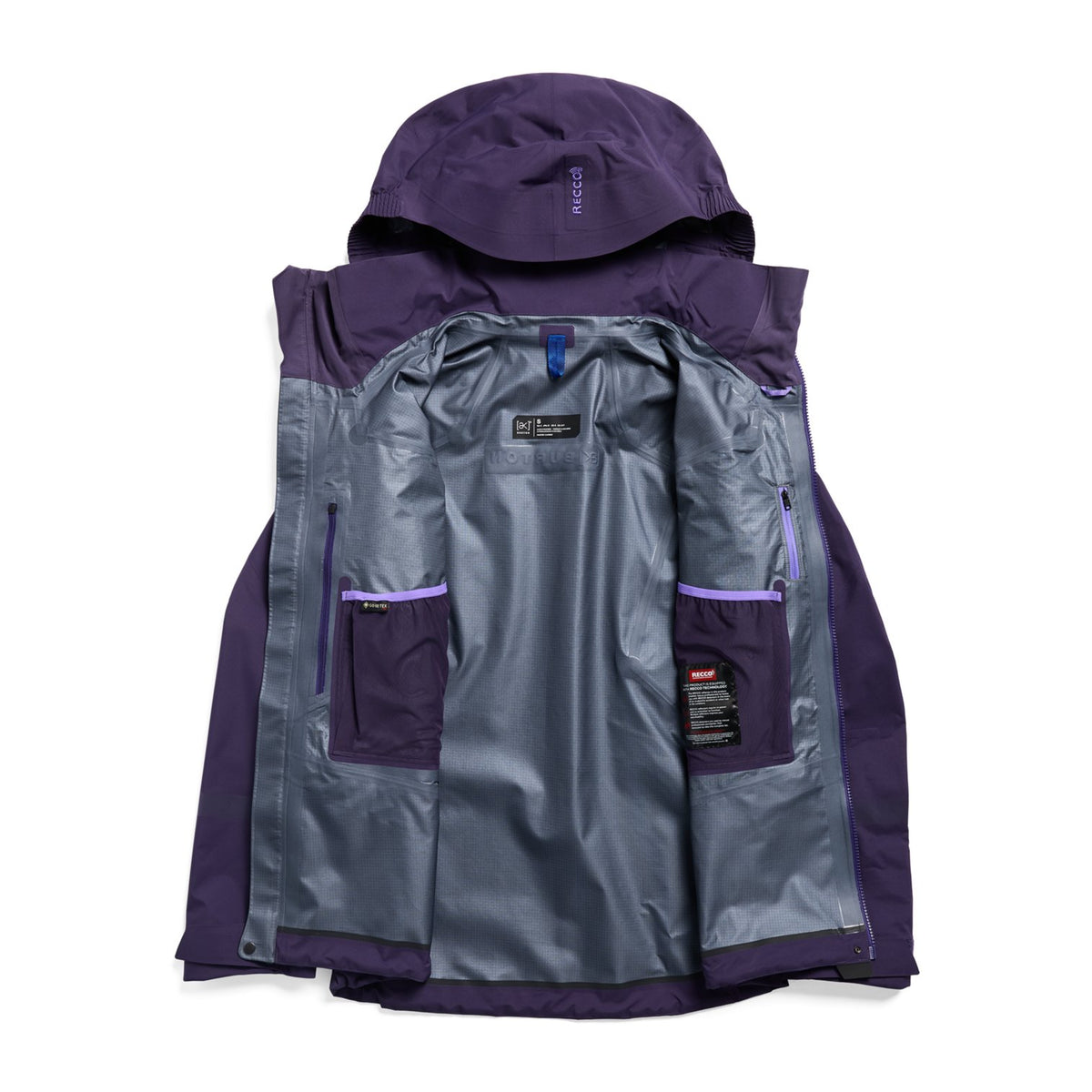 Womens [Ak] Acamar Gore-Tex Pro 3L Jacket Nightshade Purple / Purple Voltage - Image 2