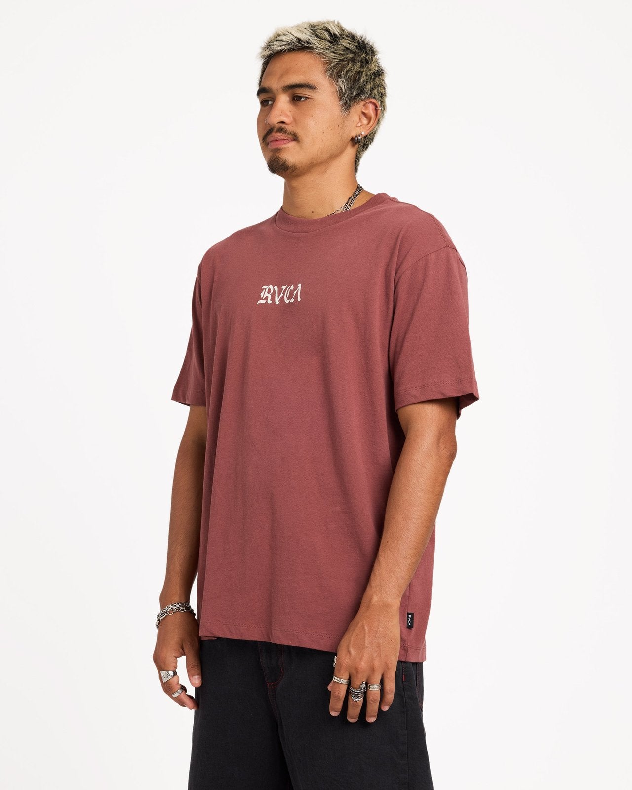 Mens Stacked T-Shirt Red Earth - Image 2