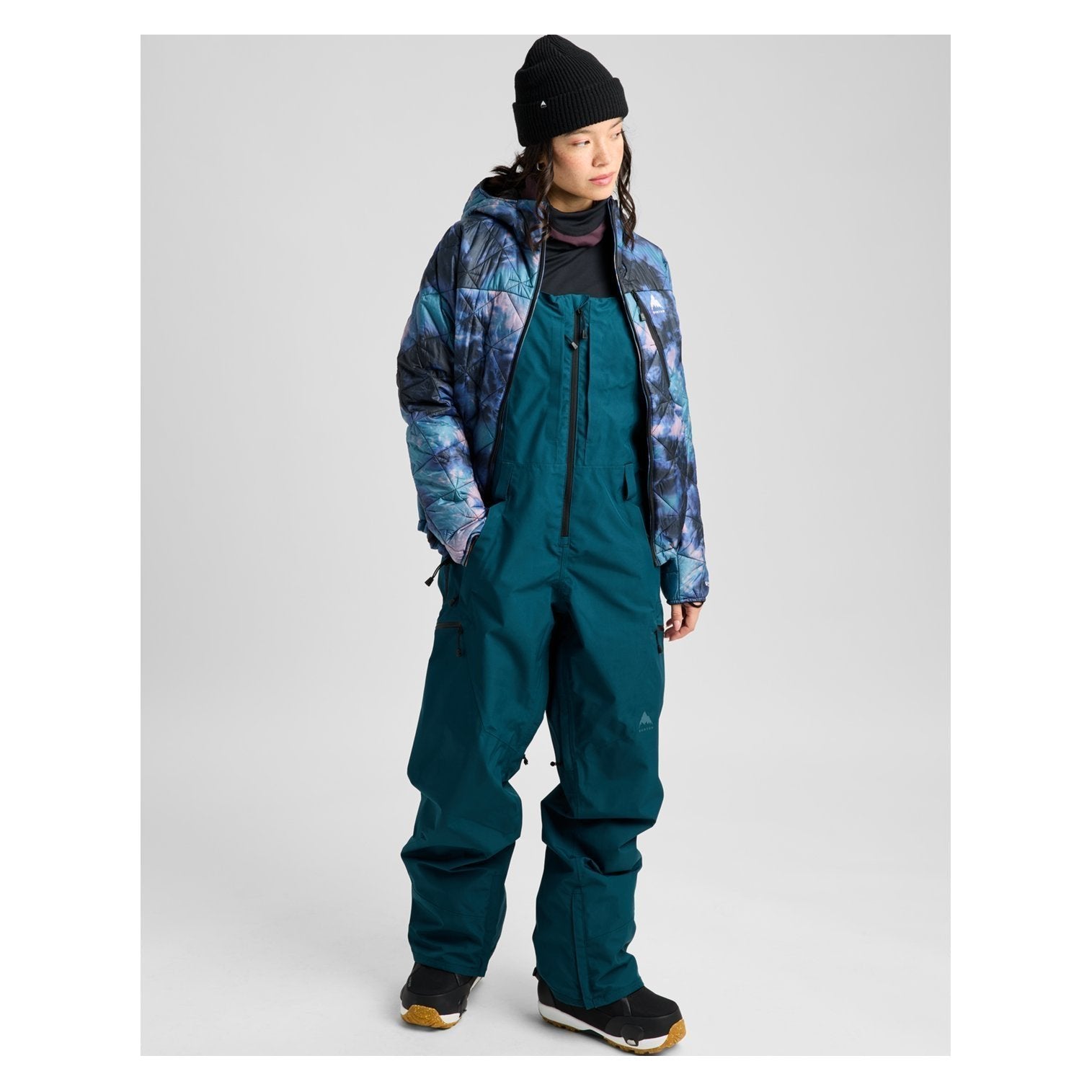 Womens Reserve Gore-Tex 2L Bib Pants Atlantic Teal - Image 2