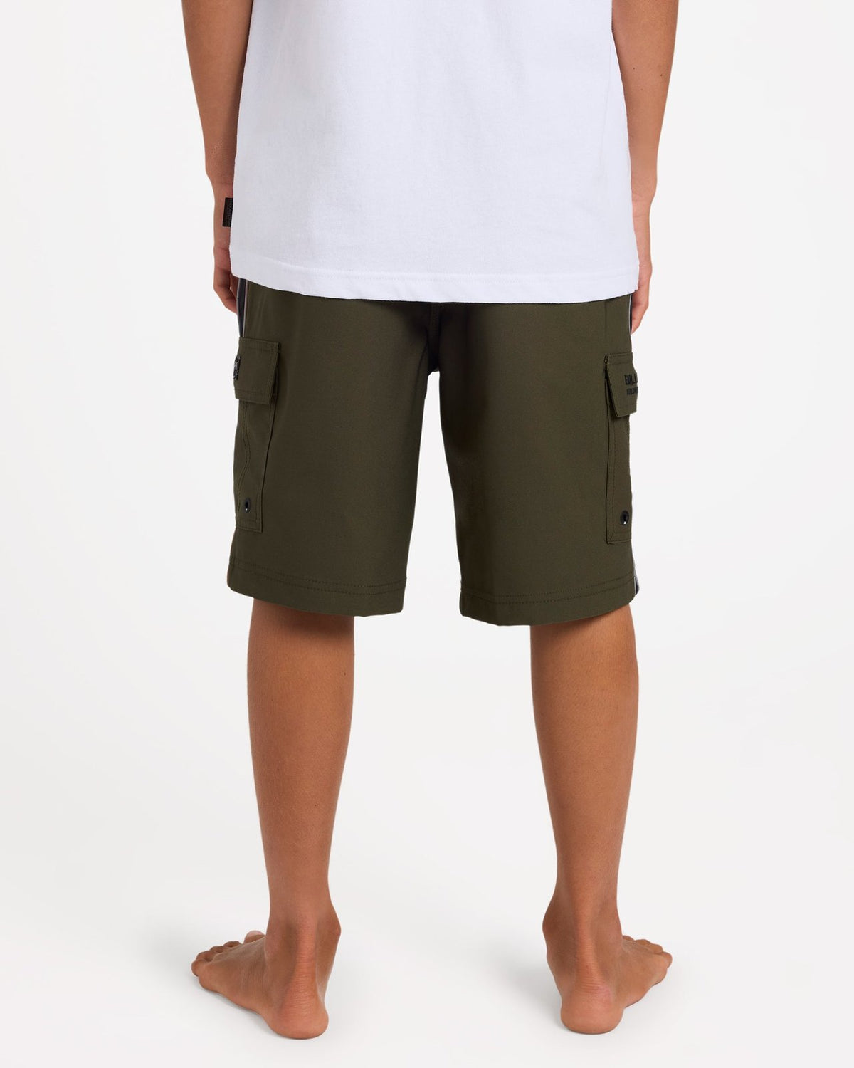Boys Throw On 3.0 18" Black / Grey Board Shorts Forest - Image 2