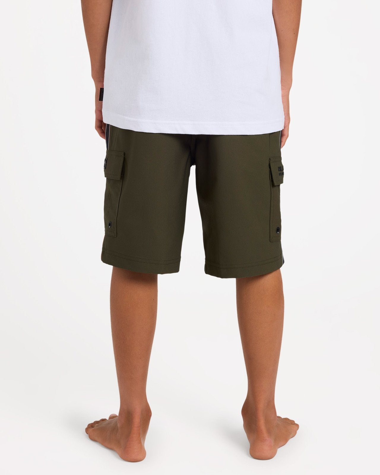 Boys Throw On 3.0 18" Black / Grey Board Shorts Forest - Image 2