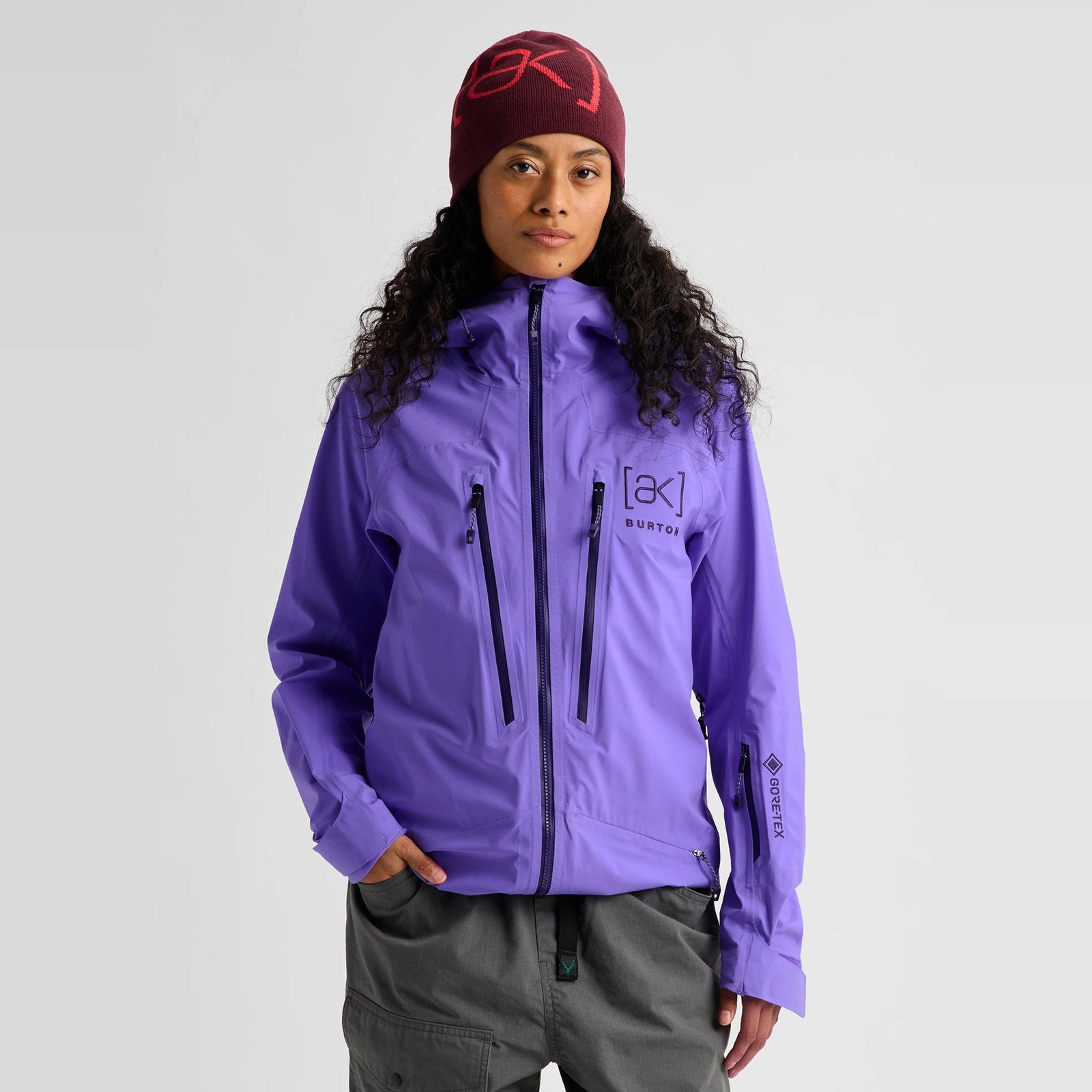Womens [Ak] Tuvak Gore-Tex C-Knit 3L Jacket Purple Voltage - Image 2